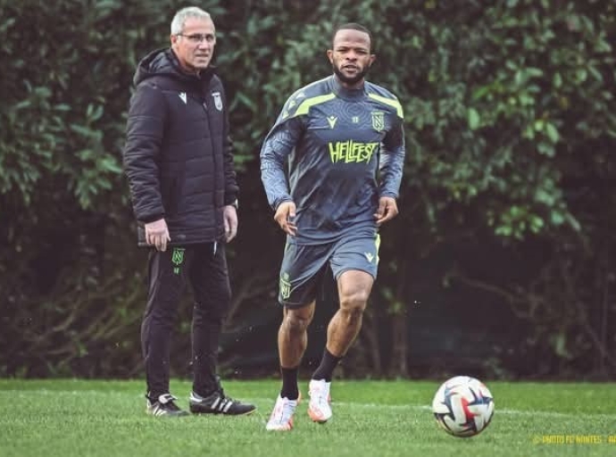 Léopards : Meschak Elia commence les entraînements avec Nantes, son nouveau club